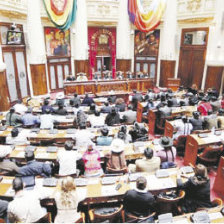 LEGISLACIN. Una vista de una sesin de la Asamblea Legislativa Plurinacional en La Paz.