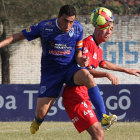 Una escena del partido jugado ayer, sbado, en el estadio Samuel Vaca Jimnez.