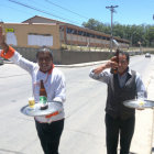 ANIVERSARIO: Los trabajadores gastronmicos participaron ayer de una maratn particular.