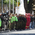 PLAN. Efectivos de todas las unidades policiales se reunieron en la plaza 25 de Mayo, donde el Comandante anunci el inicio del operativo.