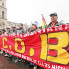 PROTESTA. Una marcha de la COB.