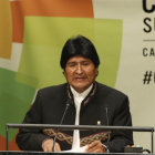 POSICIN. El presidente Evo Morales durante su participacin en la Cumbre sobre el Cambio Climtico que se celebra en Lima.