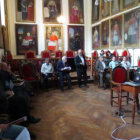 ACUERDO. La reunión de la Plataforma de Patrimonio ayer, en la Sala Capitular de la Catedral Metropolitana.