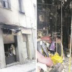 LA PAZ. Incendio consumi mercadera de ropa.