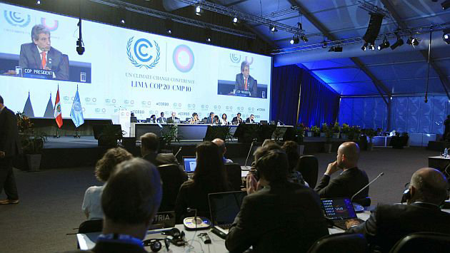 CUMBRE. La ltima sesin de la reunin sobre el cambio climtico en Lima.