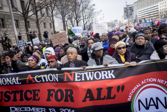 INDIGANCIN. Una de las protestas ciudadanas en la ciudad de Washington.