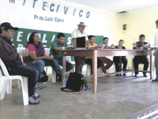 ENCUENTRO. Oscar Rodas durante un reciente evento poltico en el Chaco.