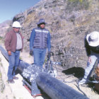 REHABILITACIN. El sifn de Rufo transporta ms agua a la planta de El Rollo.