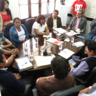 NEGOCIACIN. Comerciantes se reunieron con el Alcalde y el Presidente del Concejo Municipal; sin embargo, no hubo resultados.