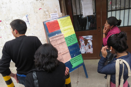 REGISTRO. Los postulantes al examen de ingreso a la Universidad.