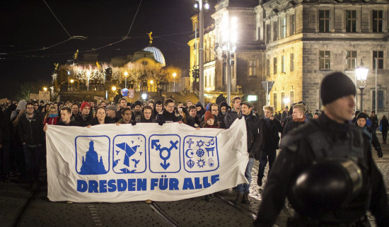 DRESDE. Marchas contra inmigrantes.