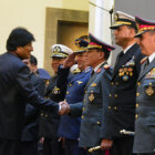 FUERZAS ARMADAS. El acto de posesin del Alto Mando Militar, ayer, en Palacio de Gobierno.