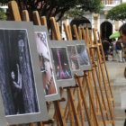 EXPOSICIN. La muestra fotogrfica en la plaza 25 de Mayo.