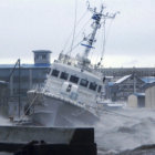 CLIMA. Embarcaciones pequeas son azotadas por la tormenta en la isla de Hokkaido.