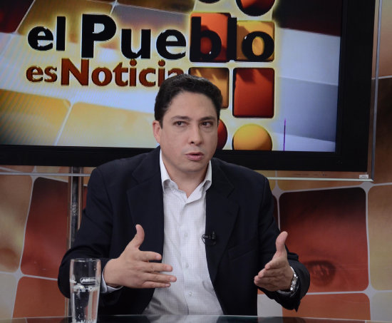 PROCURADOR. Hctor Arce, ayer, en una entrevista con los medios estatales.