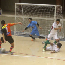 Uno de los partidos del cuadrangular jugados el pasado sbado.