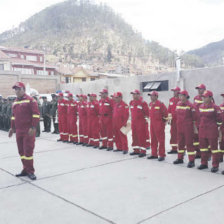 ACTO. Los ms de 20 policas asignados celebraron ayer el 19 aniversario de la Unidad.