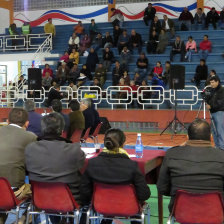 COTES. La asamblea en el Coliseo Universitario.