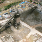 PLANTA. La actual planta industrial de la fbrica nacional de cemento en la zona de Cal Orck'o.