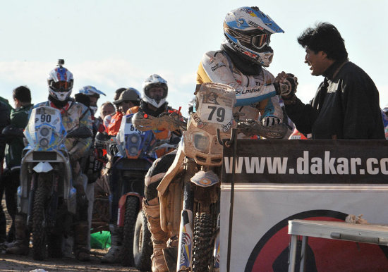 RALLY. Evo en la competencia del ao pasado, durante su paso por Bolivia.