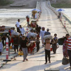 DESPLAZADOS. Los enfrentamientos armados causaron la movilizacin de millones.