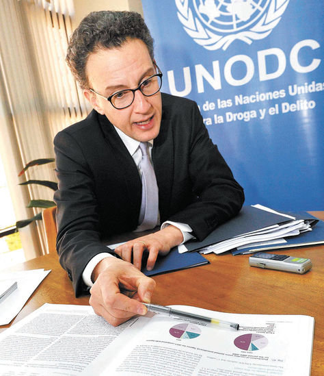 INFORME. Antonino de Leo, representante de la UNODC.