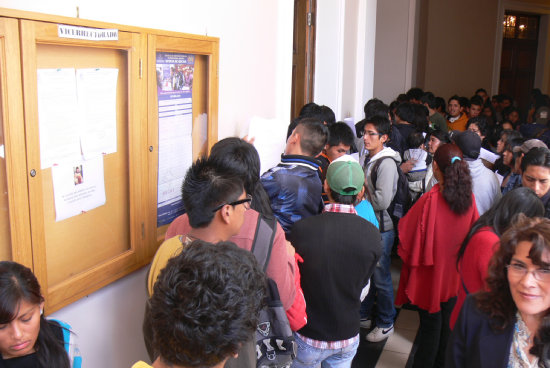 CRONOGRAMA. El registro de los alumnos admitidos arrancar el 9 de febrero.