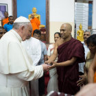 VISITA. Francisco en su segunda jornada de visita en Sri Lanka.