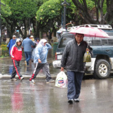 TEMPORAL. Ayer llovi todo el da en Sucre.