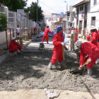 JORNALEROS. Trabajaban en el rea de Pavimentos de la Alcalda.