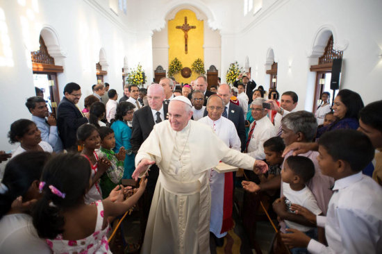 VISITAS. Francisco viaj a Filipinas como parte de su itinerario de viajes.