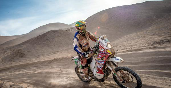 El chaqueo Fabricio Fuentes va firmando un buen Dakar.