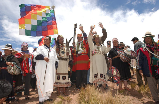 TIAHUANACO. El presidente Evo Morales.