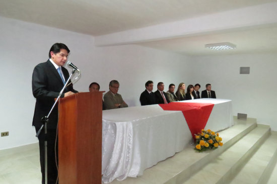 INAUGURACIN. La Universidad Domingo Savio tiene su sede en la zona de Villa Charcas.