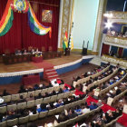 LEGISLATIVO. La Cmara de Diputados durante la sesin preparatoria de ayer en el teatro Gran Mariscal.