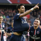 Javier Pastore (c) fue uno de los autores del triunfo del PSG.