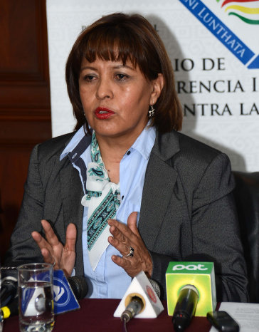 AUTORIDAD. Ministra de Transparencia.