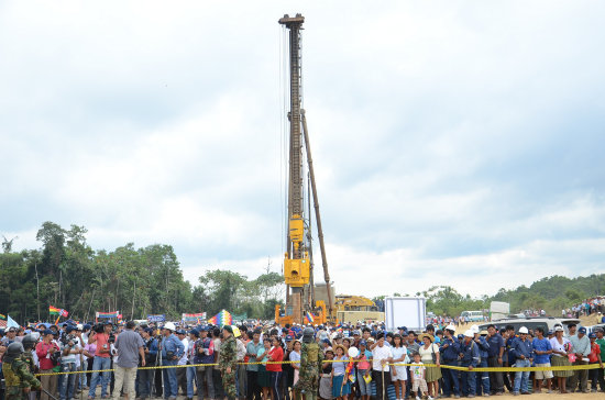 CONSTRUCCIN. Los avances en el megaproyecto emplazado en el Chapare cochabambino.