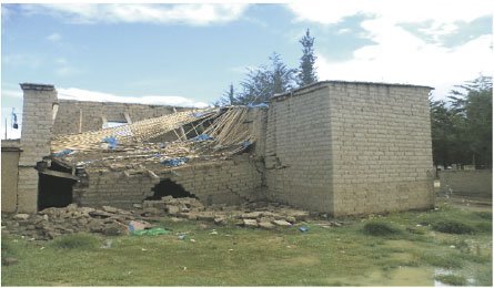 AFECTADOS. Los derrumbes de casas por la lluvias en San Lucas.