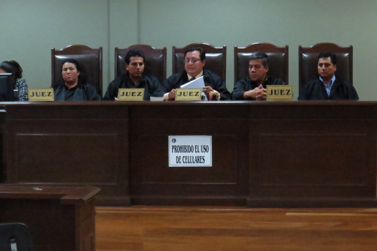 JUICIO. Sucre tiene dos tribunales de sentencia.