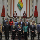 AMISTAD. El presidente Evo Morales recibi la visita de varios mandatarios de pases amigos en el acto de posesin de su tercer mandato.