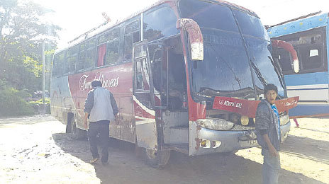 ACCIDENTE. La flota con daos materiales.