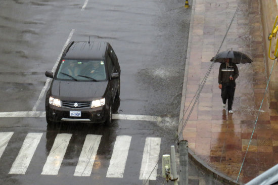 PERSISTENTES. As fueron las lluvias de los ltimos das en la ciudad.