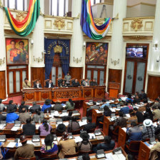 LEGISLATIVO. El pleno de la Asamblea Legislativa Plurinacional, en una sesin en La Paz.