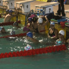 Los nadadores chuquisaqueos en su ltimo entrenamiento antes de intervenir en el Campeonato Nacional.