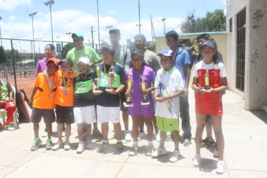 Los tenistas que ocuparon los primeros lugares del campeonato.