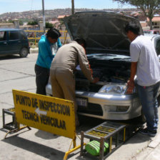 INSPECCIN. La Polica pretende llegar al 100% de cobertura en la inspeccin tcnica vehicular este fin de semana.