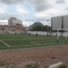 La cancha de csped sinttico era parte de la ruta del Dakarcito.