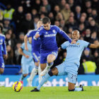 Un pasaje del partido entre el Chelsea y el Manchester City.