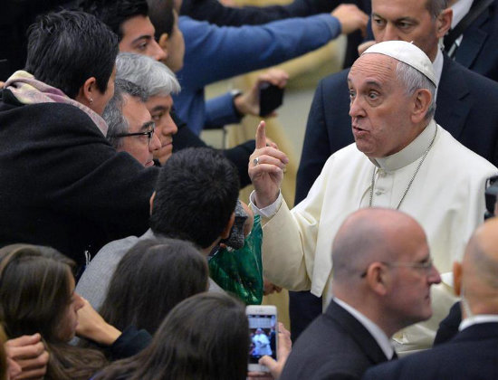 MENSAJE. El papa Francisco se refiri a la importancia de la alimentacin.